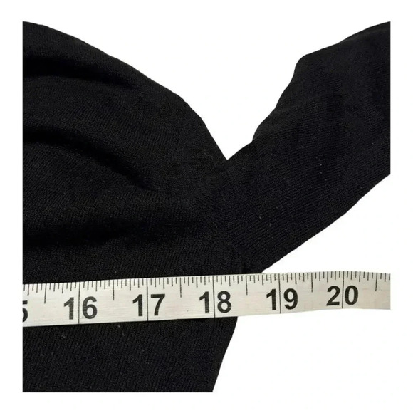 Joe’s Women’s Small Black V-Neck Long Sleeved Sweater Silk & Cotton Blend - Picture 4 of 7